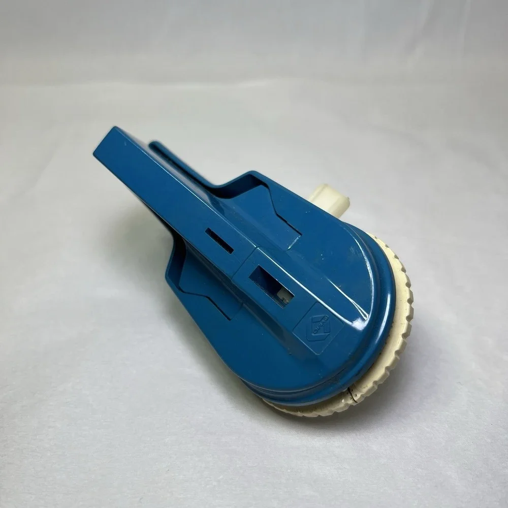 Vintage Blue Dymo MINI LABEL MAKER USA 1980's Handheld Cordless Embossing